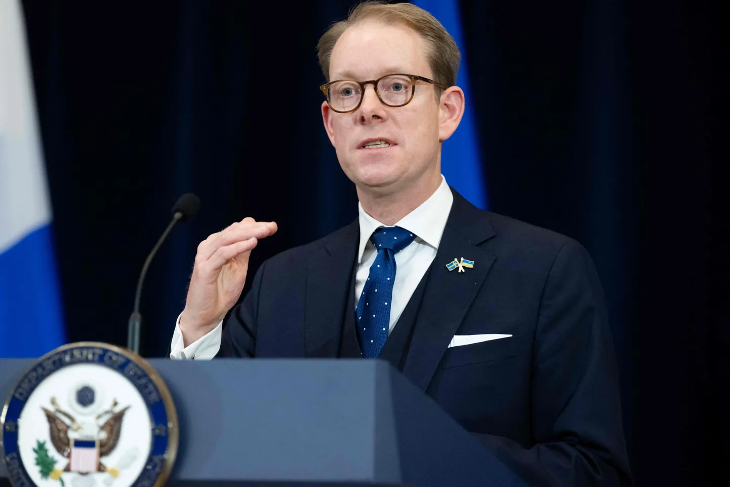 Zviedrijas ārlietu ministrs Tobiass Billstrēms