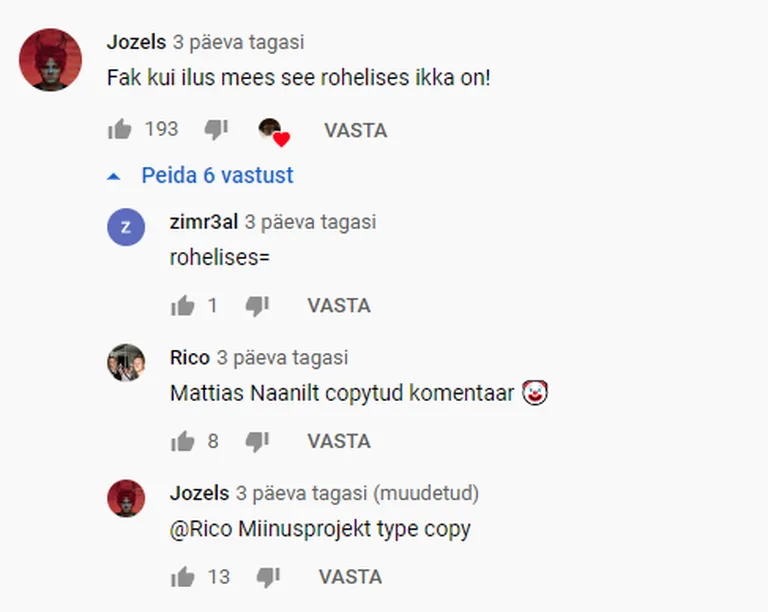 nublu video all kommenteeritakse sarnasust Jaagup Tuisuga.