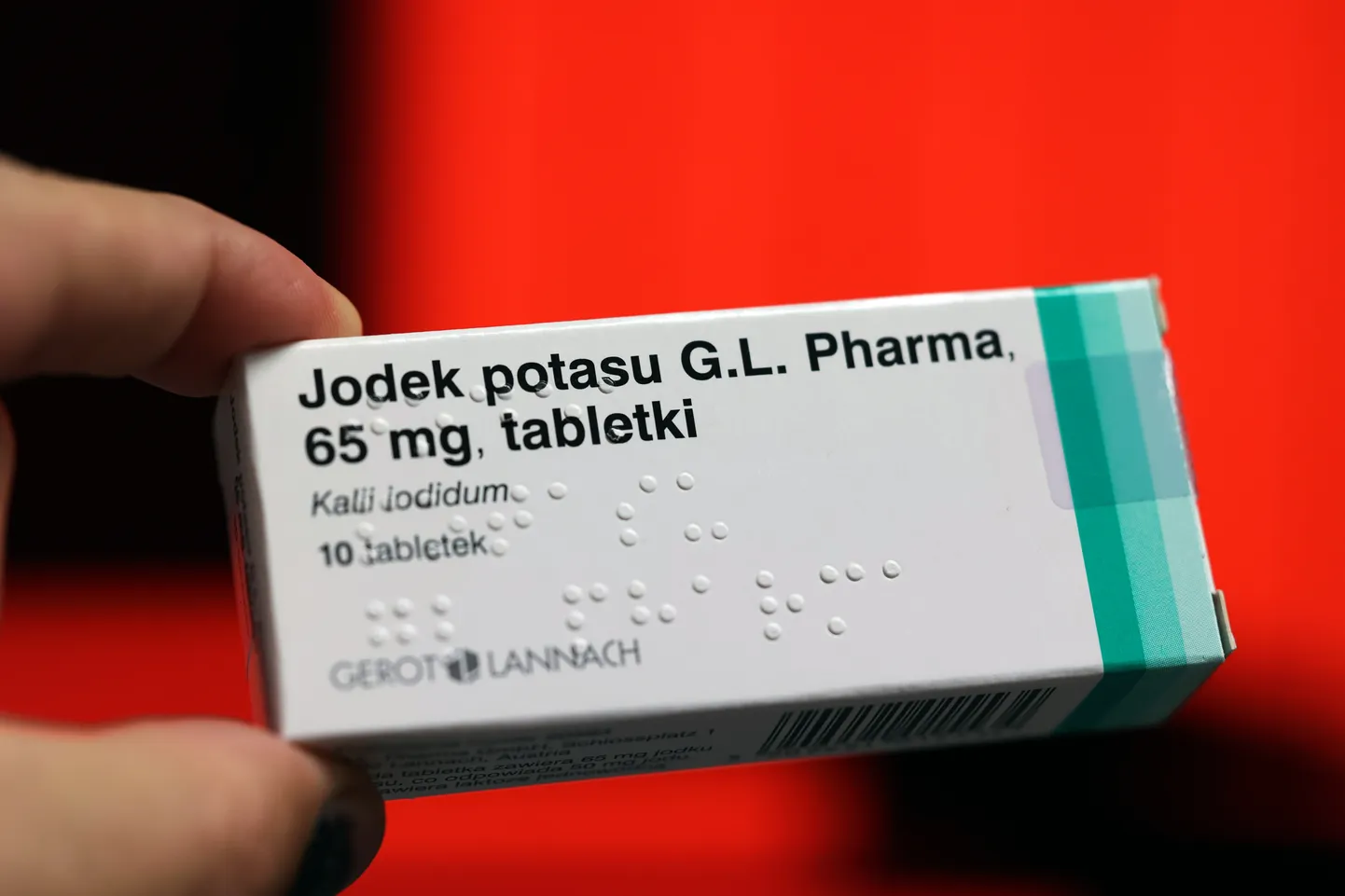 Joda tablešu iepakojums. Ilustratīvs attēls.