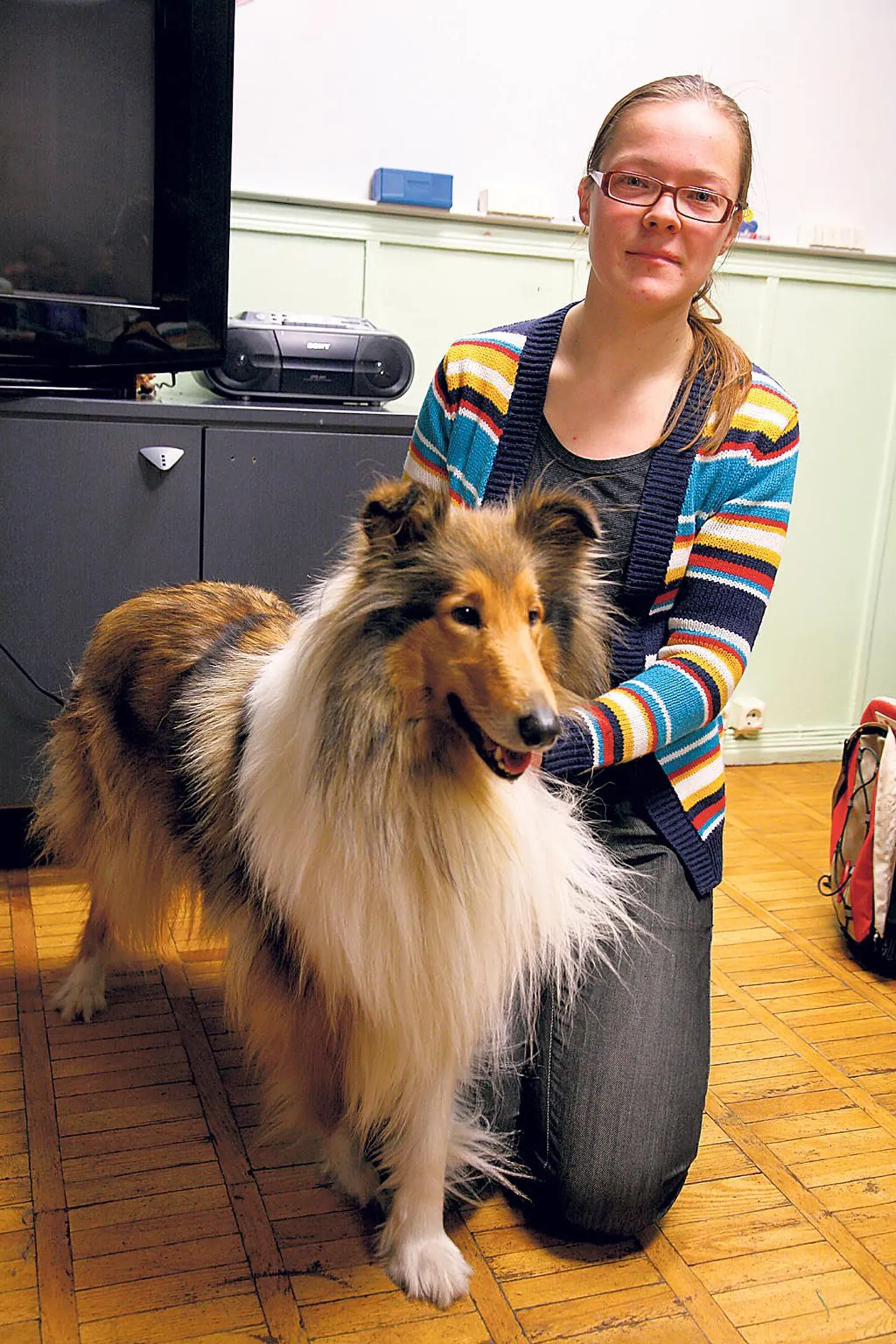 Triin Tamme (pildil koos Bitteriga) armastab koeri nende lõputu truuduse ja optimismi pärast: koer on alati heas tujus ja valmis peremehega midagi toredat ette võtma.