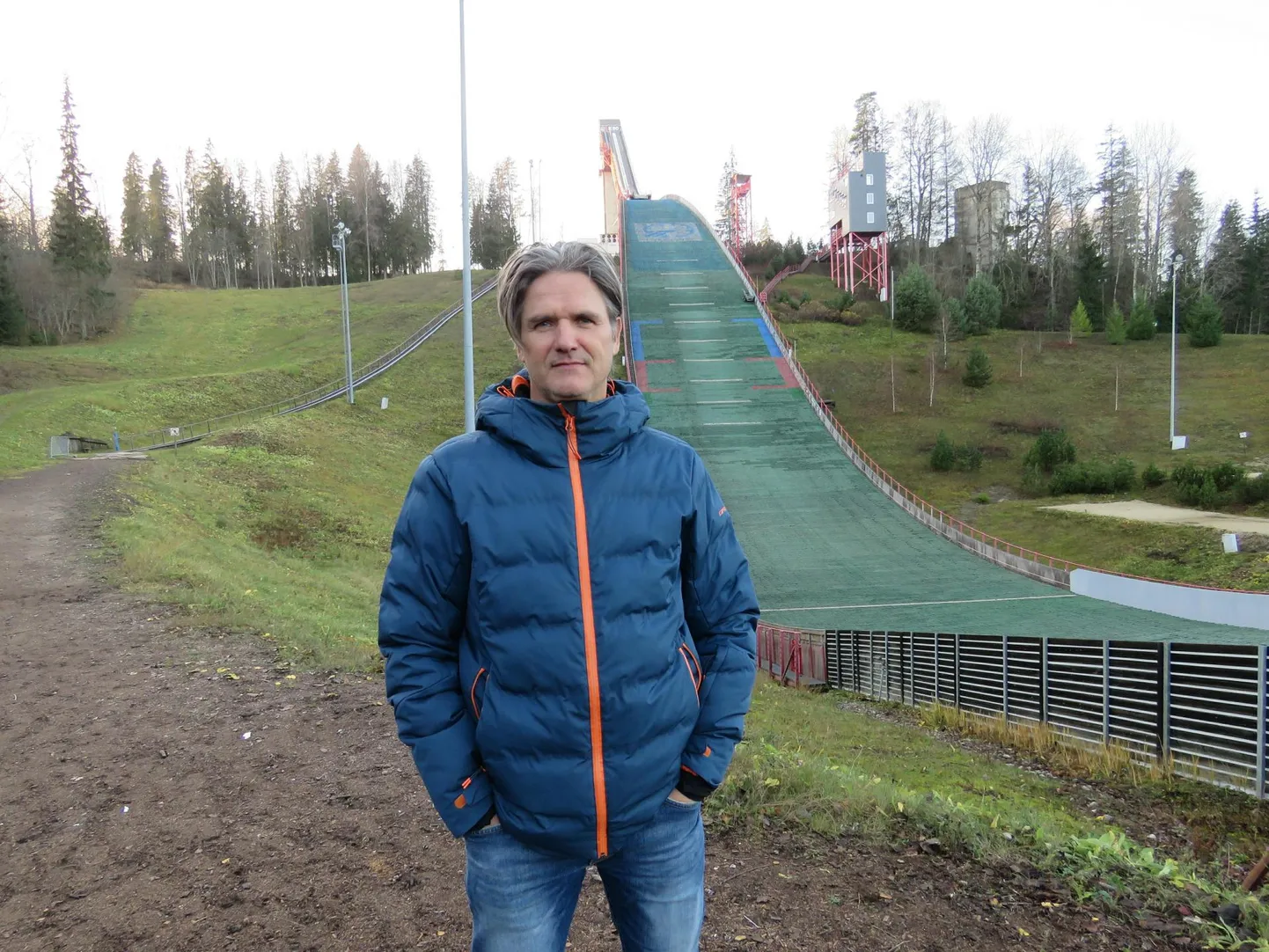 Otepää kahevõistluse MK-etapi korralduskomitee esimees Ago Markvardt Tehvandil.