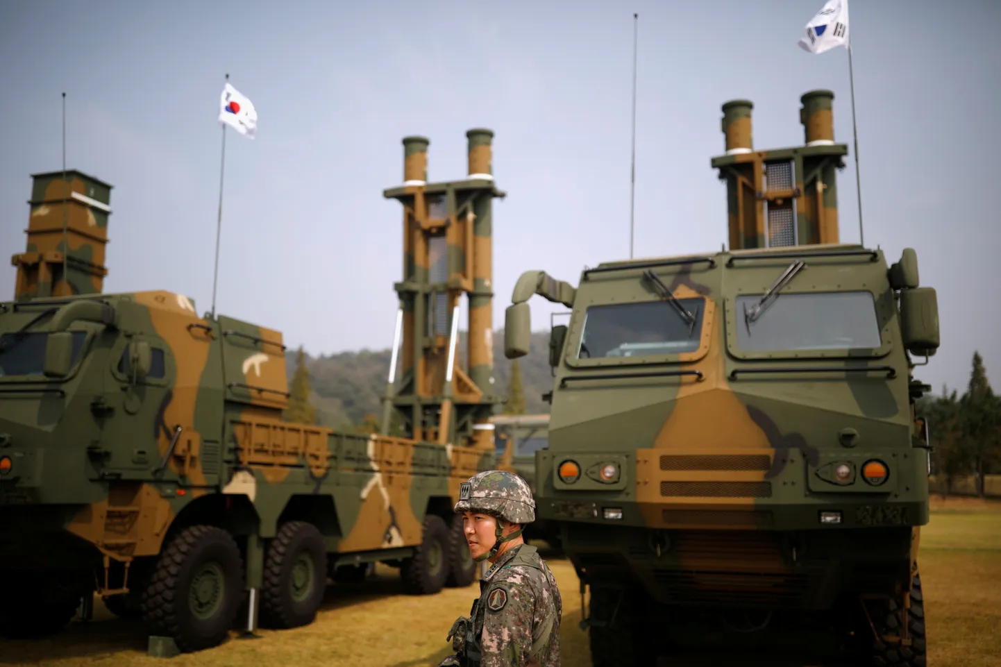 Hyunmoo-2 ja Hyunmoo-3 ballistilised raketisüsteemid.