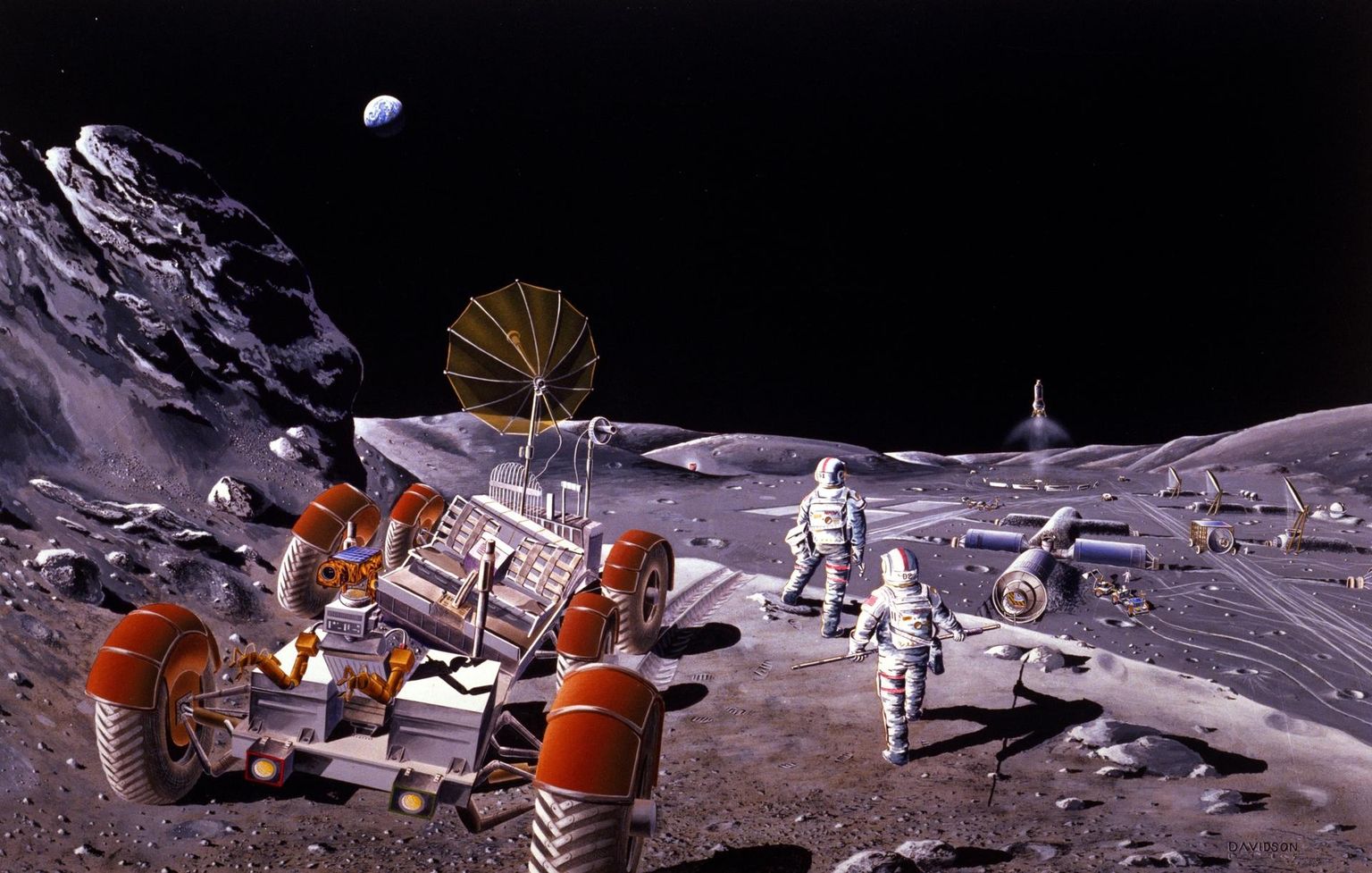 Kuu-baas NASA ja Euroopa Kosmoseagentuuri ESA kujutluspiltidel.