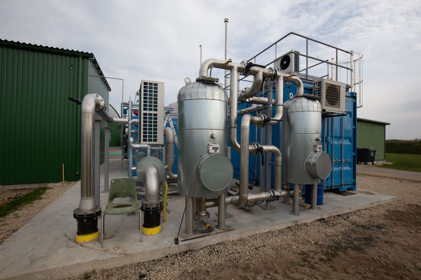 Koksvere põllumajanduslik biometaanijaam, mille toodang läheb sõidukite kütuseks.