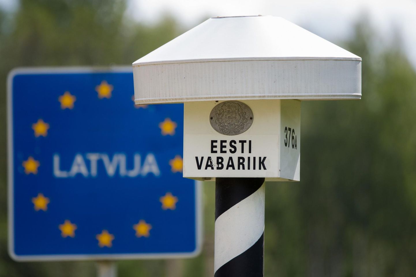 Eesti-Läti piir Mõisaküla lähedal.
