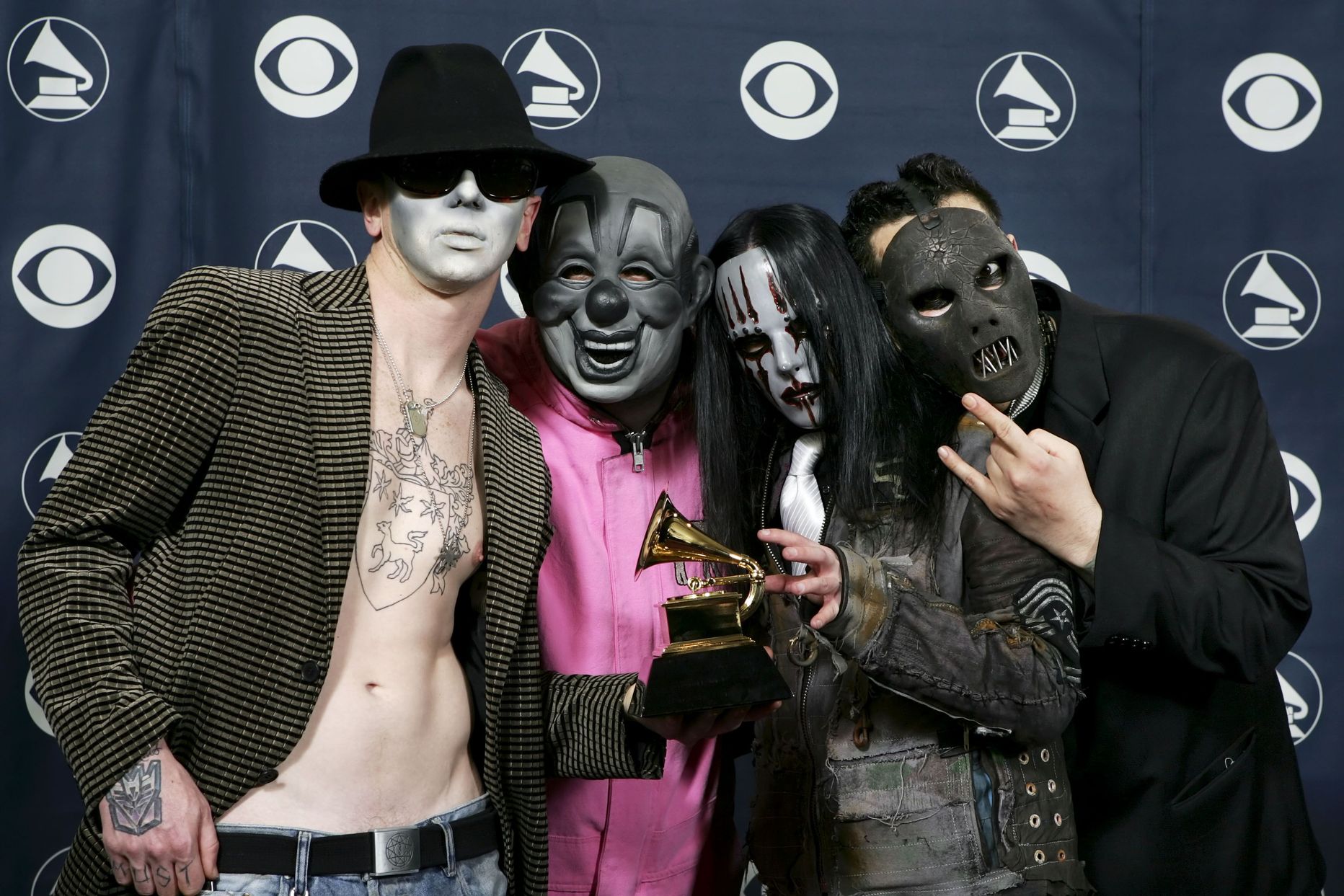 Музыканты из Slipknot на церемонии вручения "Грэмми". Архивное фото.