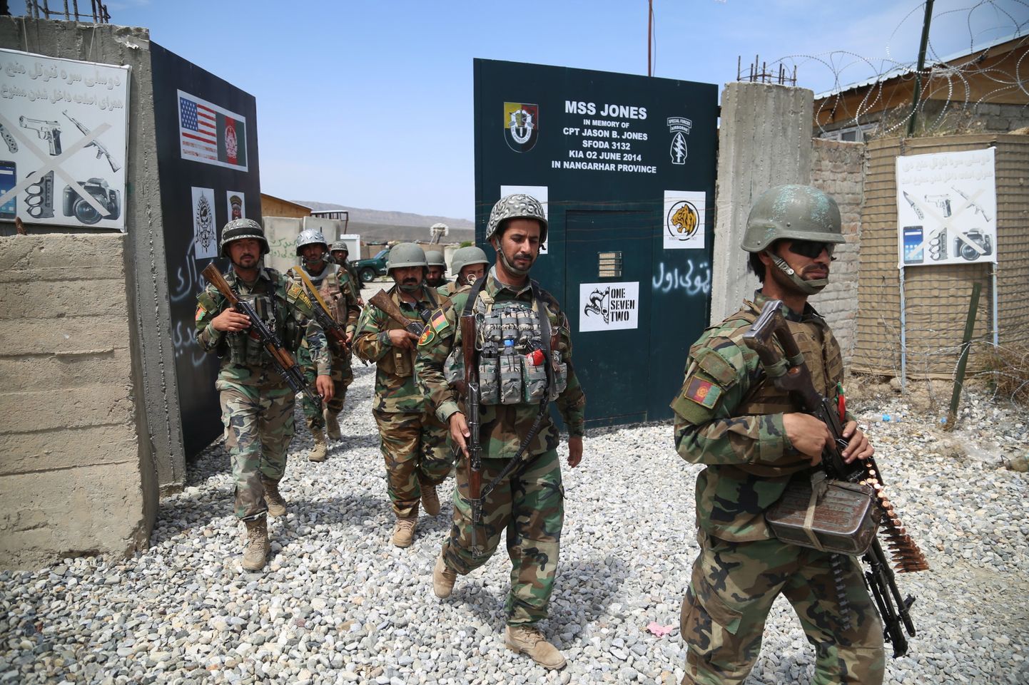 Afganistani sõdurid endises USA baasis Nangarhari provintsis.