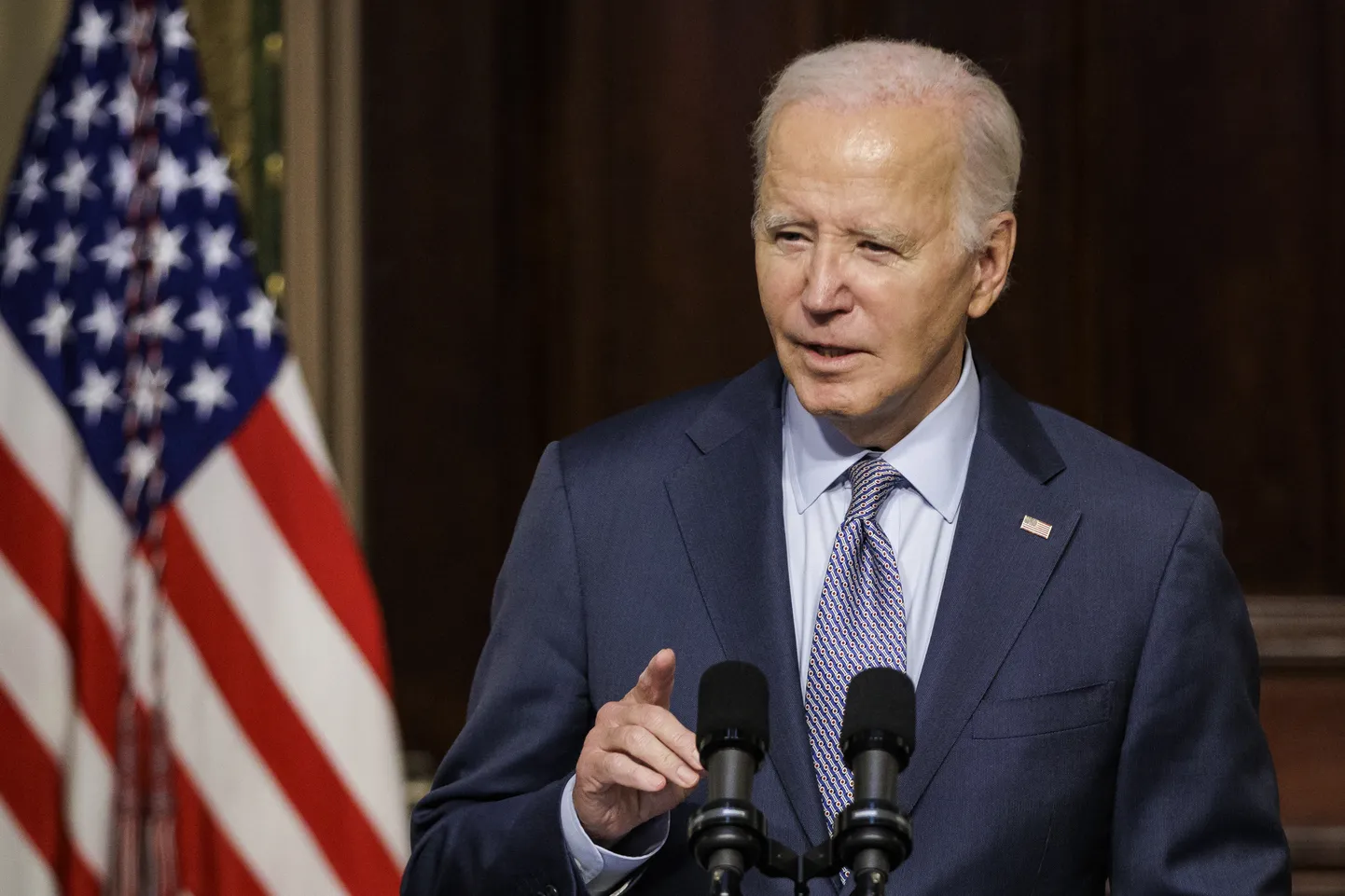 USA president Joe Biden kohtumisel juudikogukonna juhtidega.