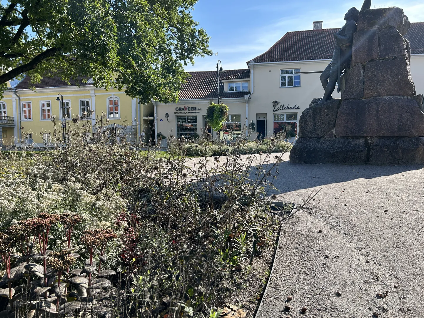 OSA KONTSEPTSIOONIST: Maastikuarhitekti sõnul on äraõitsenud taimede talveks tagasi lõikamata jätmine teadlik katse pakkuda mitmekesisust ja uusi visuaalseid lahendusi.