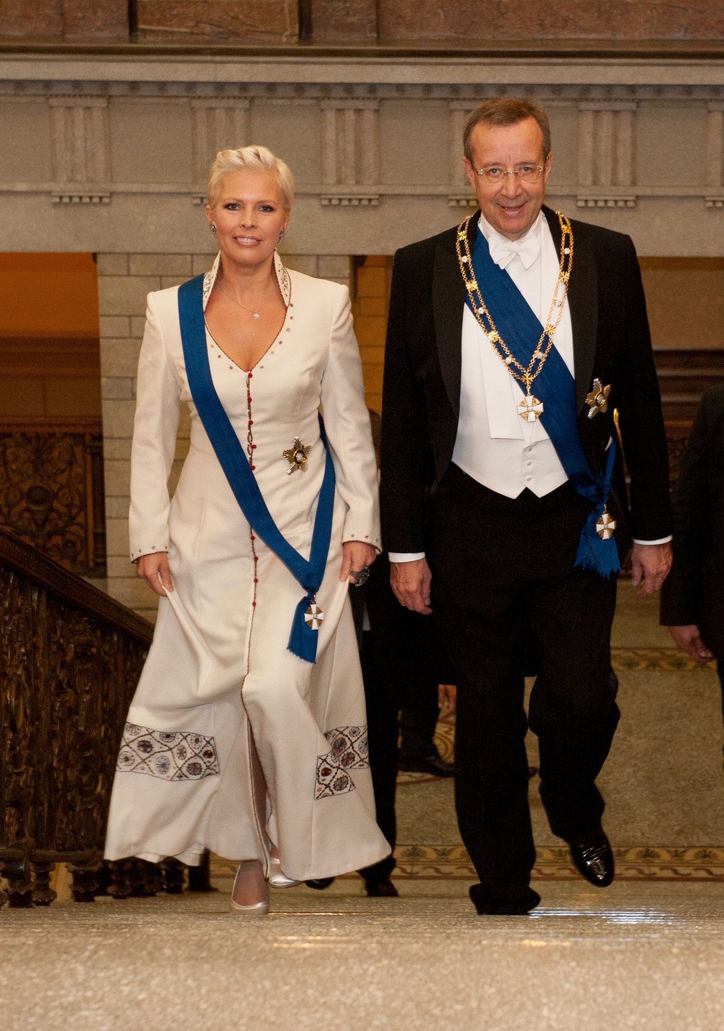 President Toomas Hendrik Ilves ja Evelin Ilves 2014. aasta mais kahepäevasel riigivisiidil Soomes.
