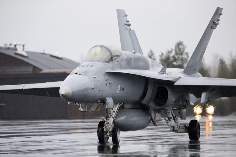Soome õhuväe F/A-18 Hornet.