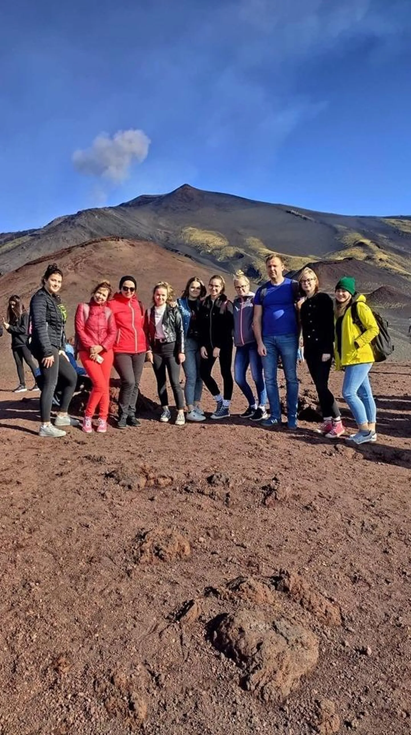 Ühisgümnaasiumi esindus käis Etna vulkaanil.