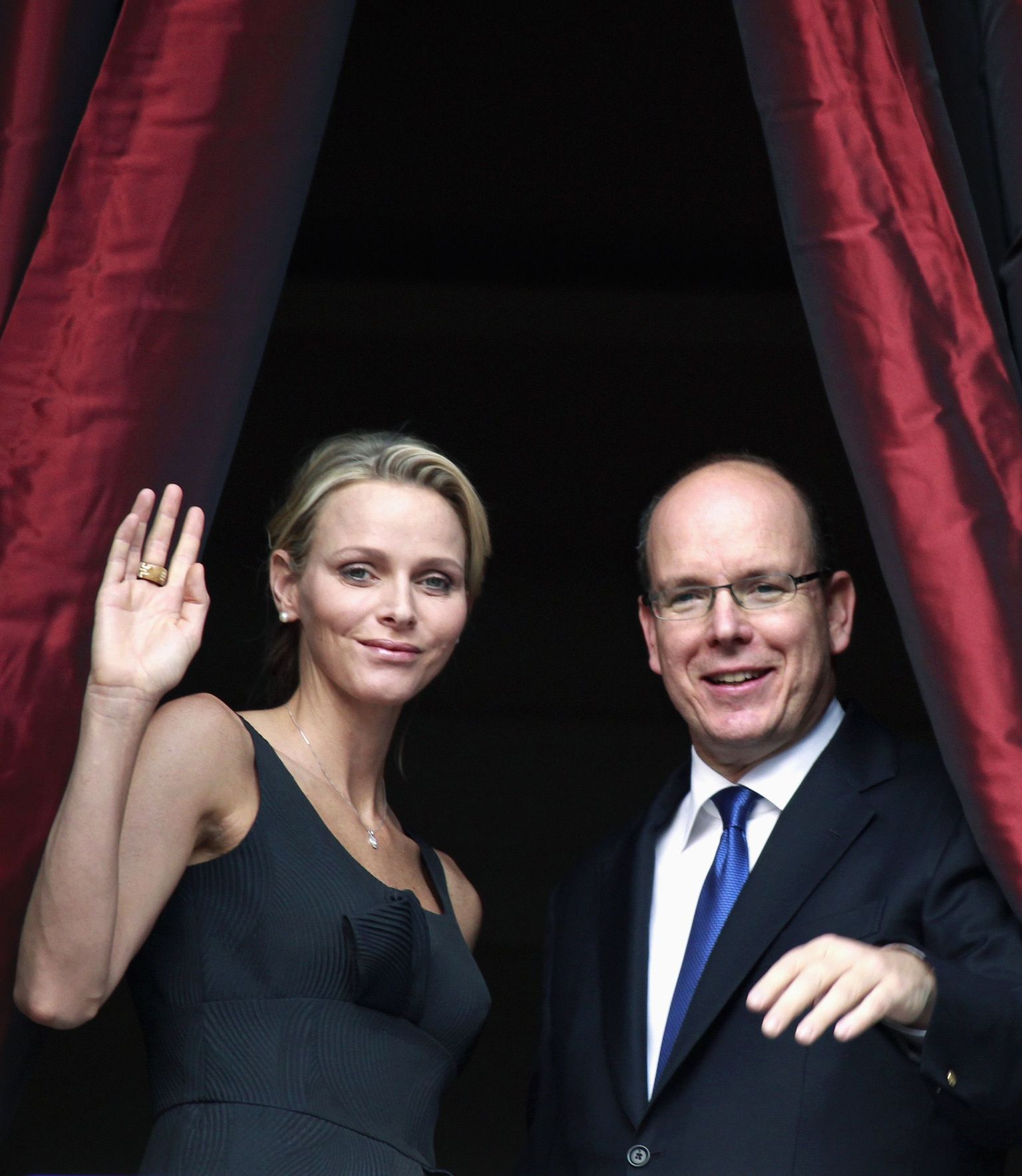 Monaco vürst Albert II ja ta kihlatu Charlene Wittstock