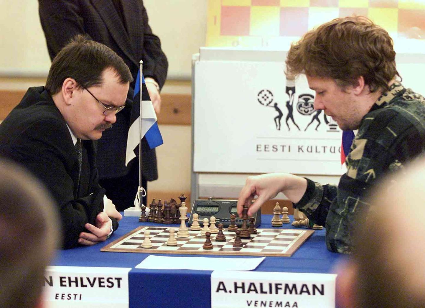 Jaan Ehlvest ja Aleksander Halifman 2006. aastal toimunud Paul Kerese mälestusturniiril