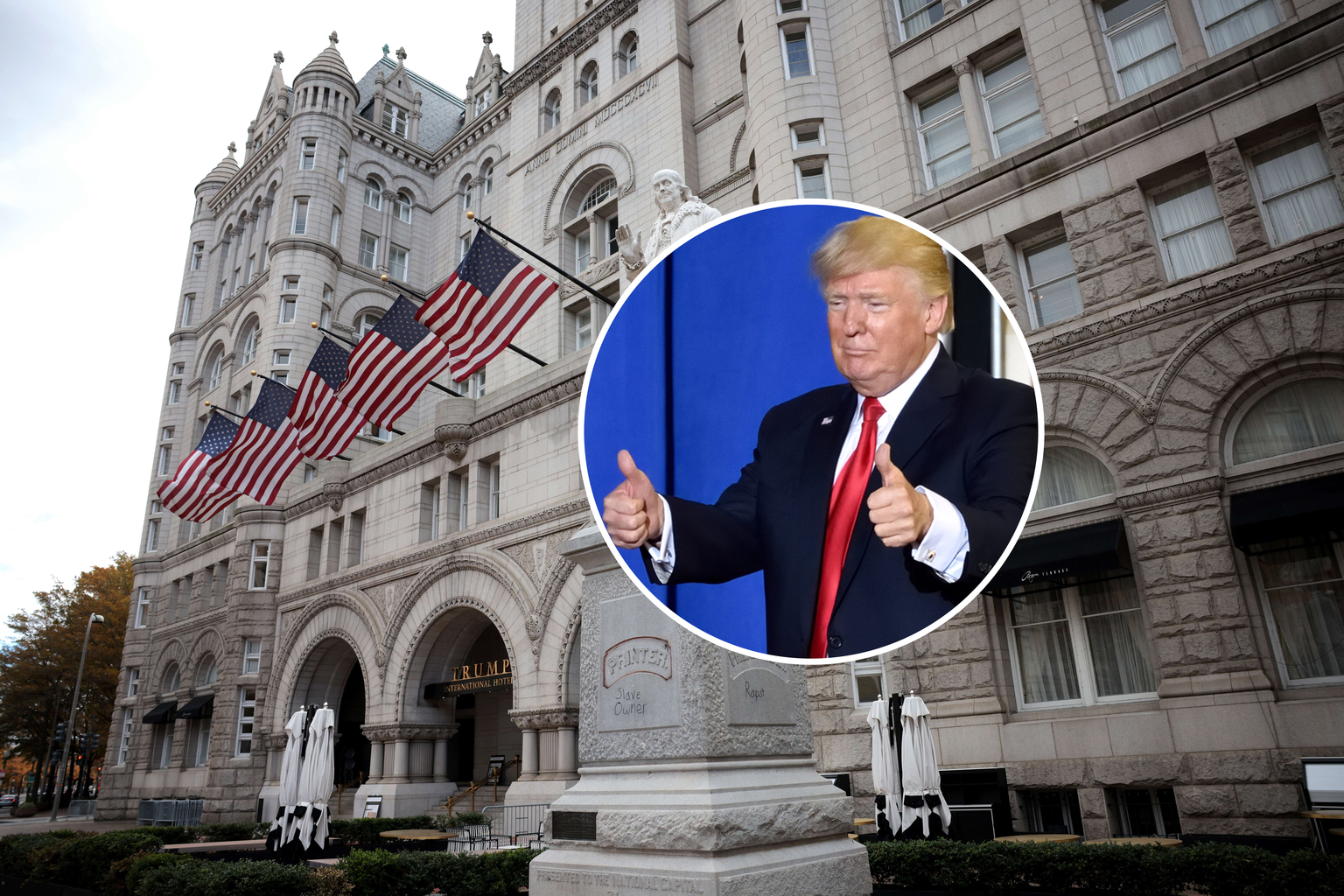Donald Trump ja tema endine hotell.