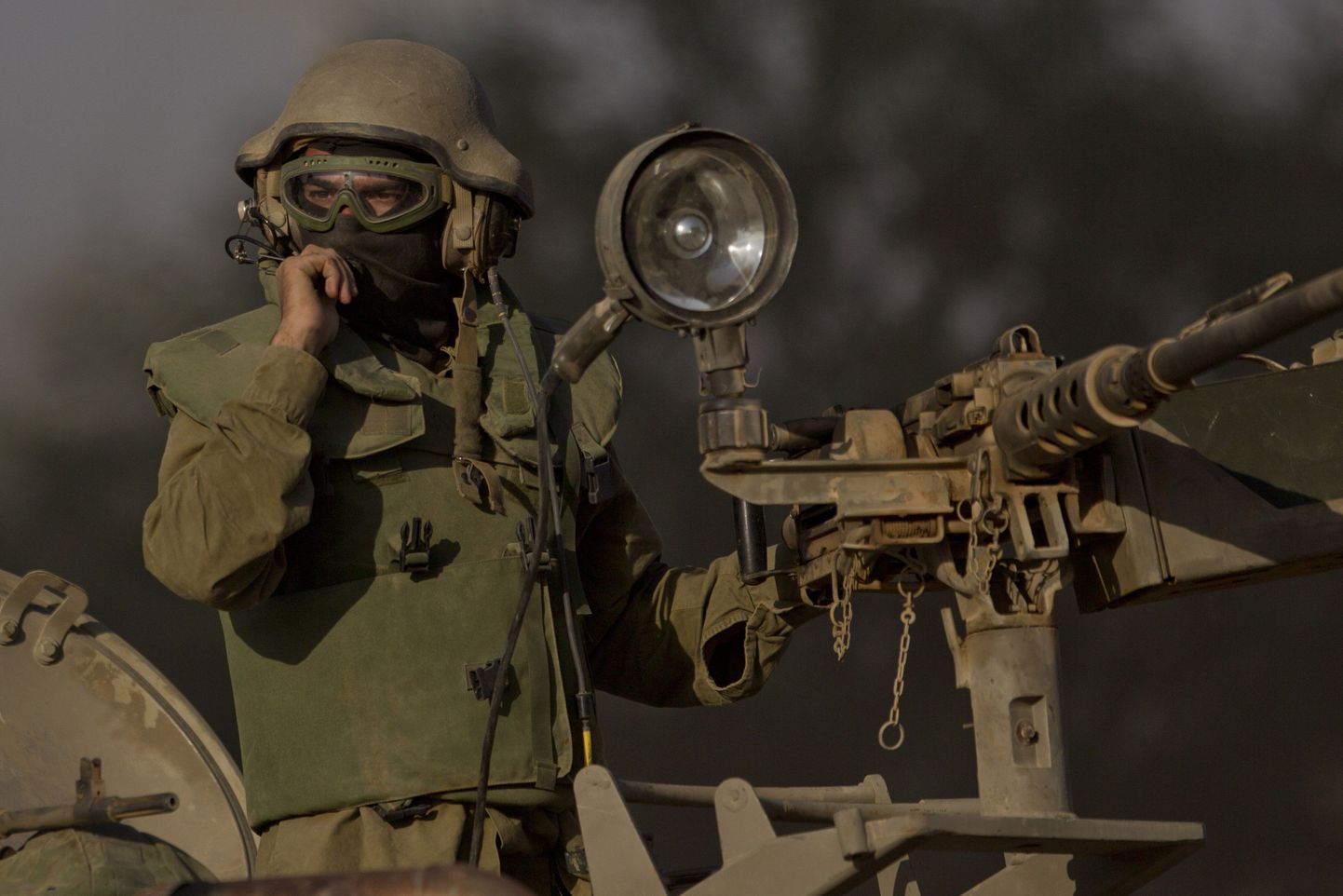 Iisraeli sõdur Gaza piiri lähistel.