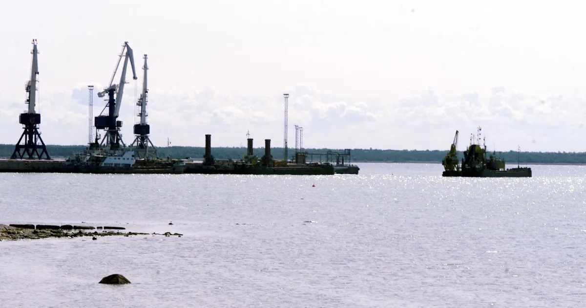 В Южном порту Палдиски взорвался баллон