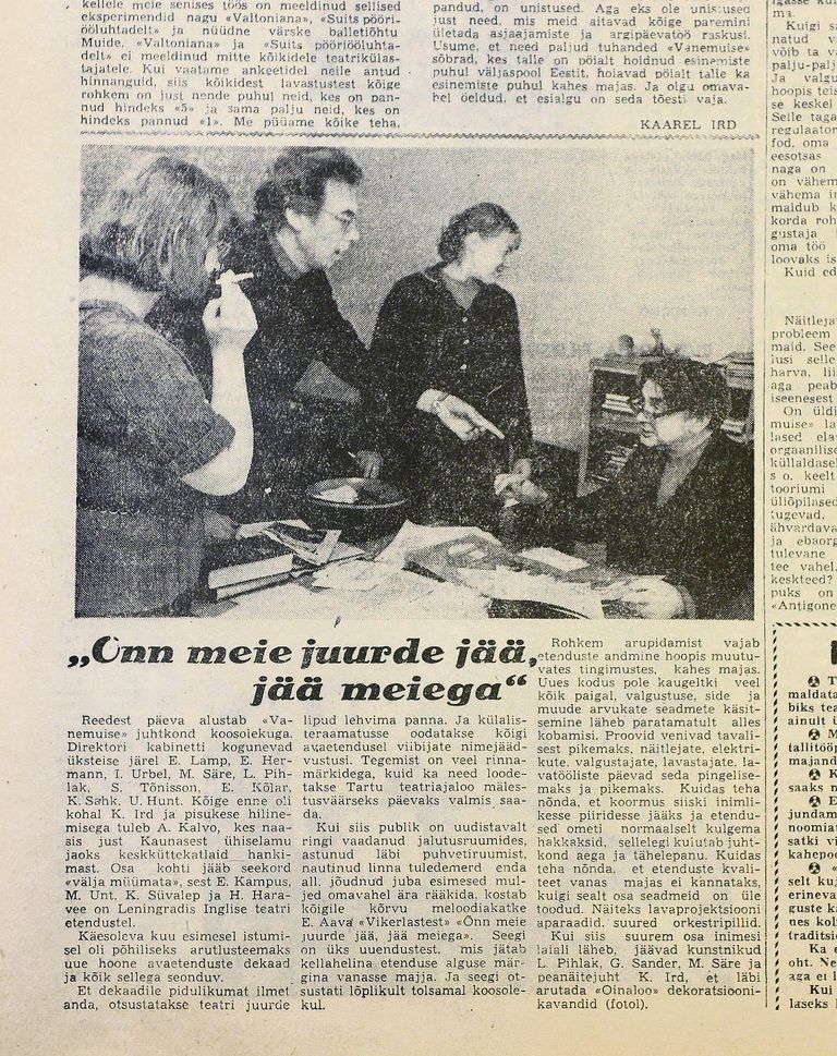 Uudis ja foto 9. detsembril 1967 ilmunud ajalehest Edasi.