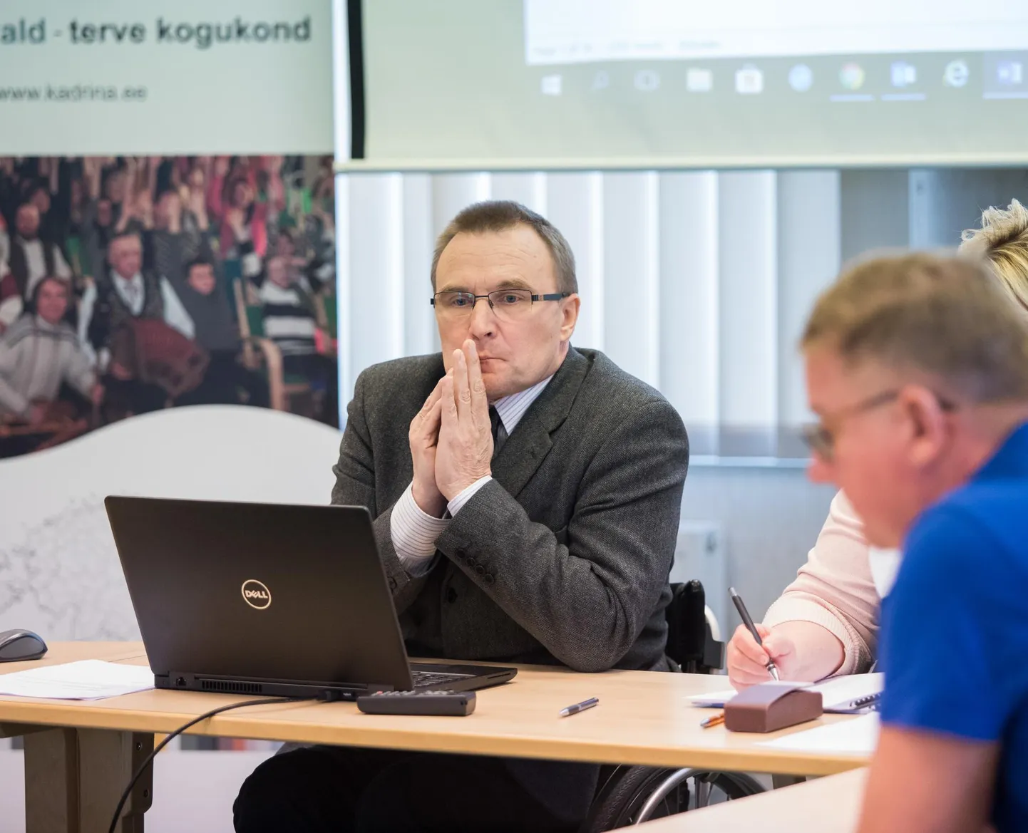 Kadrina vald toetab haridusleppes osalemist eeldusel, et riik täidab leppes kirjeldatud kohustused. Pildil Kadrina vallavolikogu esimees Madis Viise.