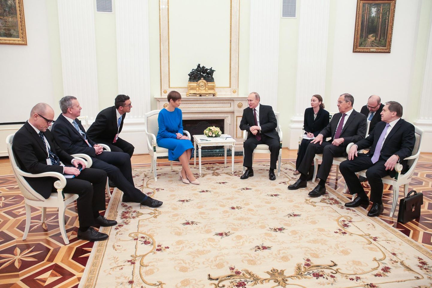 В апреле 2019 года президент Эстонии Керсти Кальюлайд встретилась в Кремле с российским лидером Владимиром Путиным.