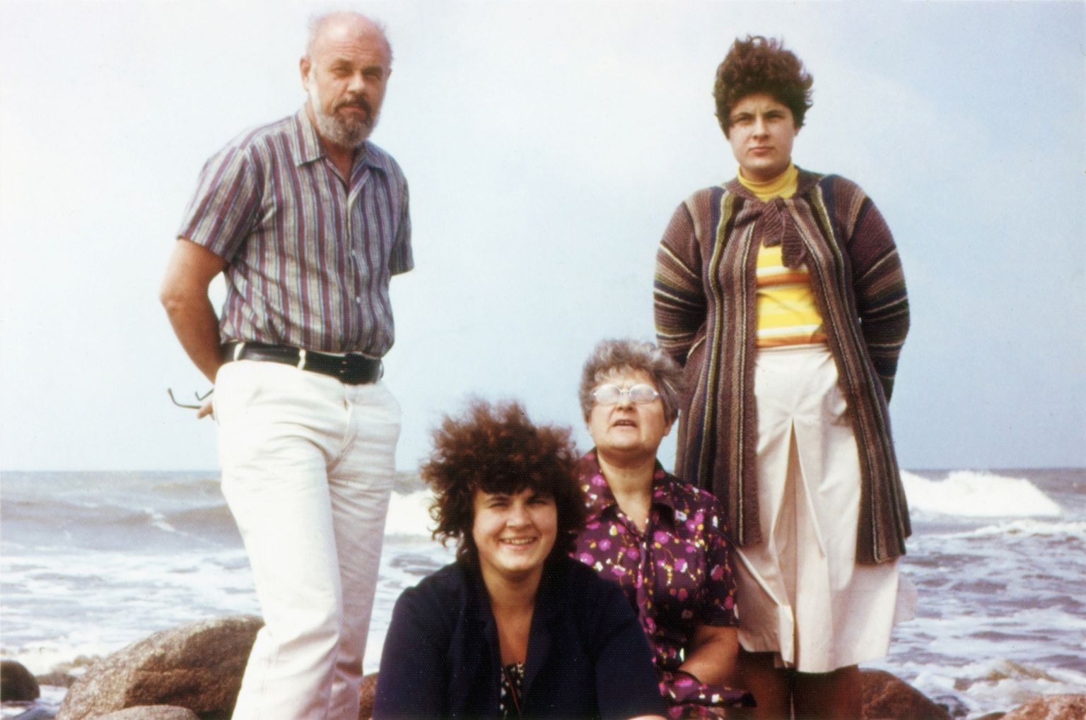 Eltermaņu ģimene pie jūras (1980. gadi)