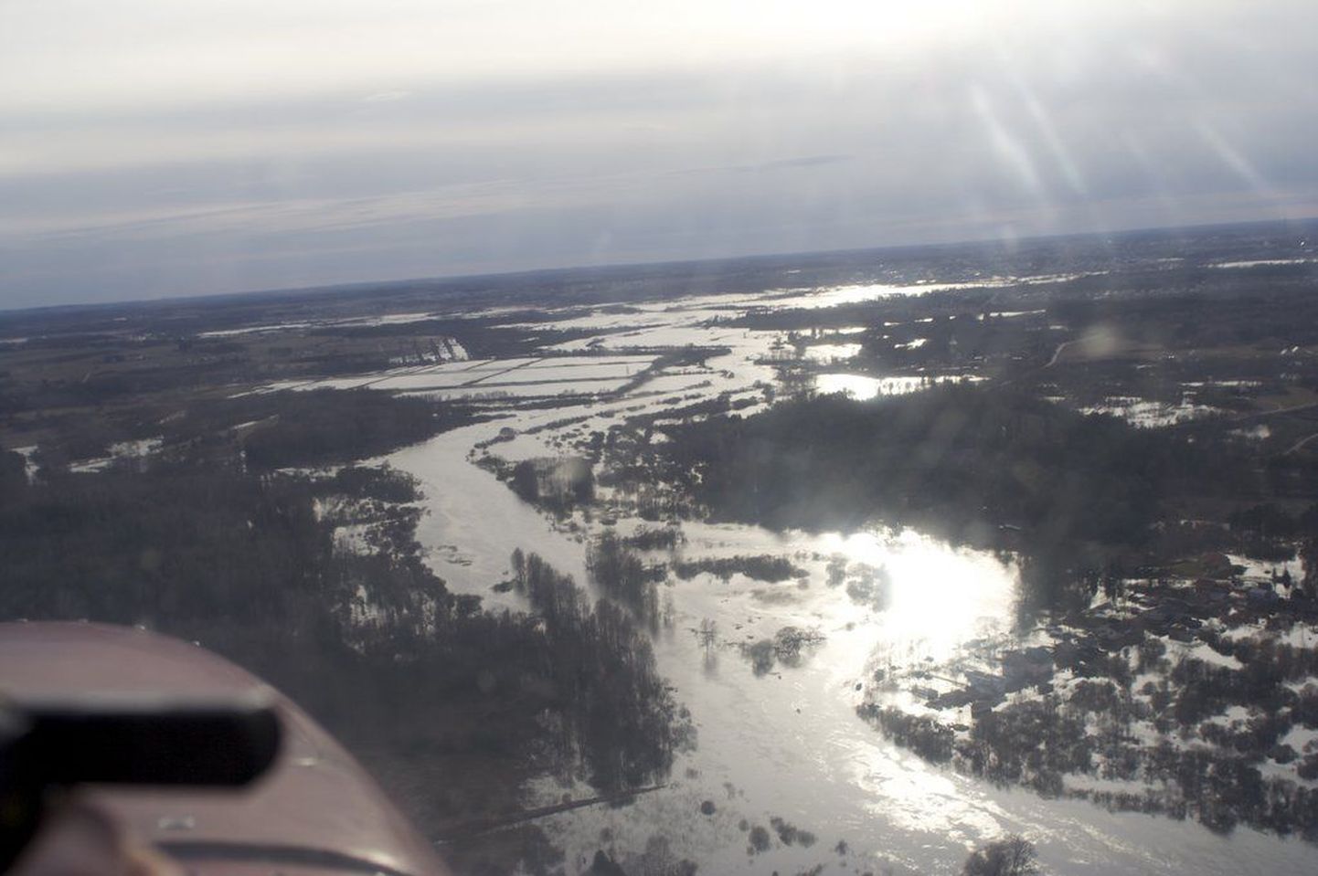 Aerofotod Emajõe üleujutustest.