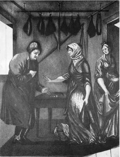 Isidorus Weissi «Selling of the Smoked Hams».