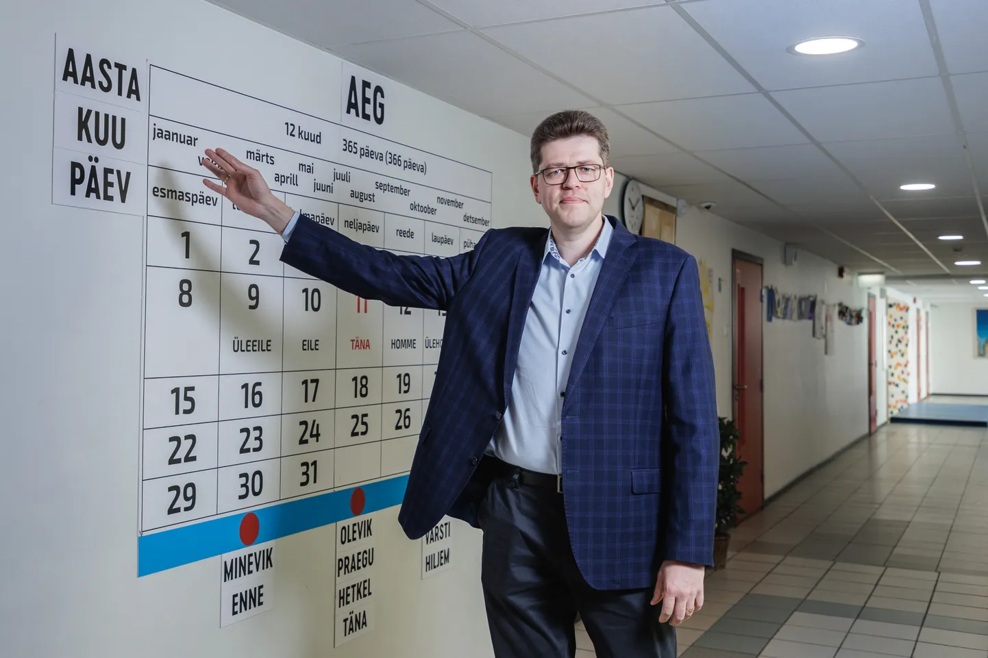 Tallinna linnavalitsuses hariduse eest vastutav Andrei Kante veel Lasnamäe Gümnaasiumi direktori rollis.