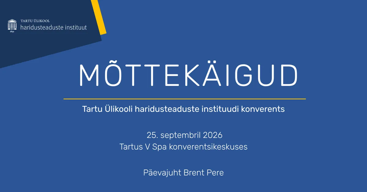 OTSEÜLEKANNE ⟩ Tartu Ülikool paneb üheks päevaks kogu Eesti hariduse ühe laua taha