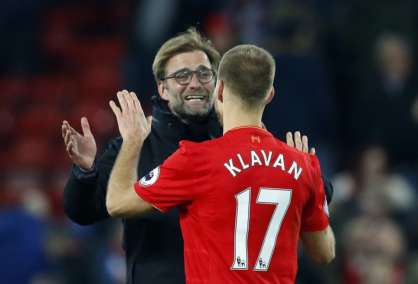Ragnar Klavan ja Jürgen Klopp