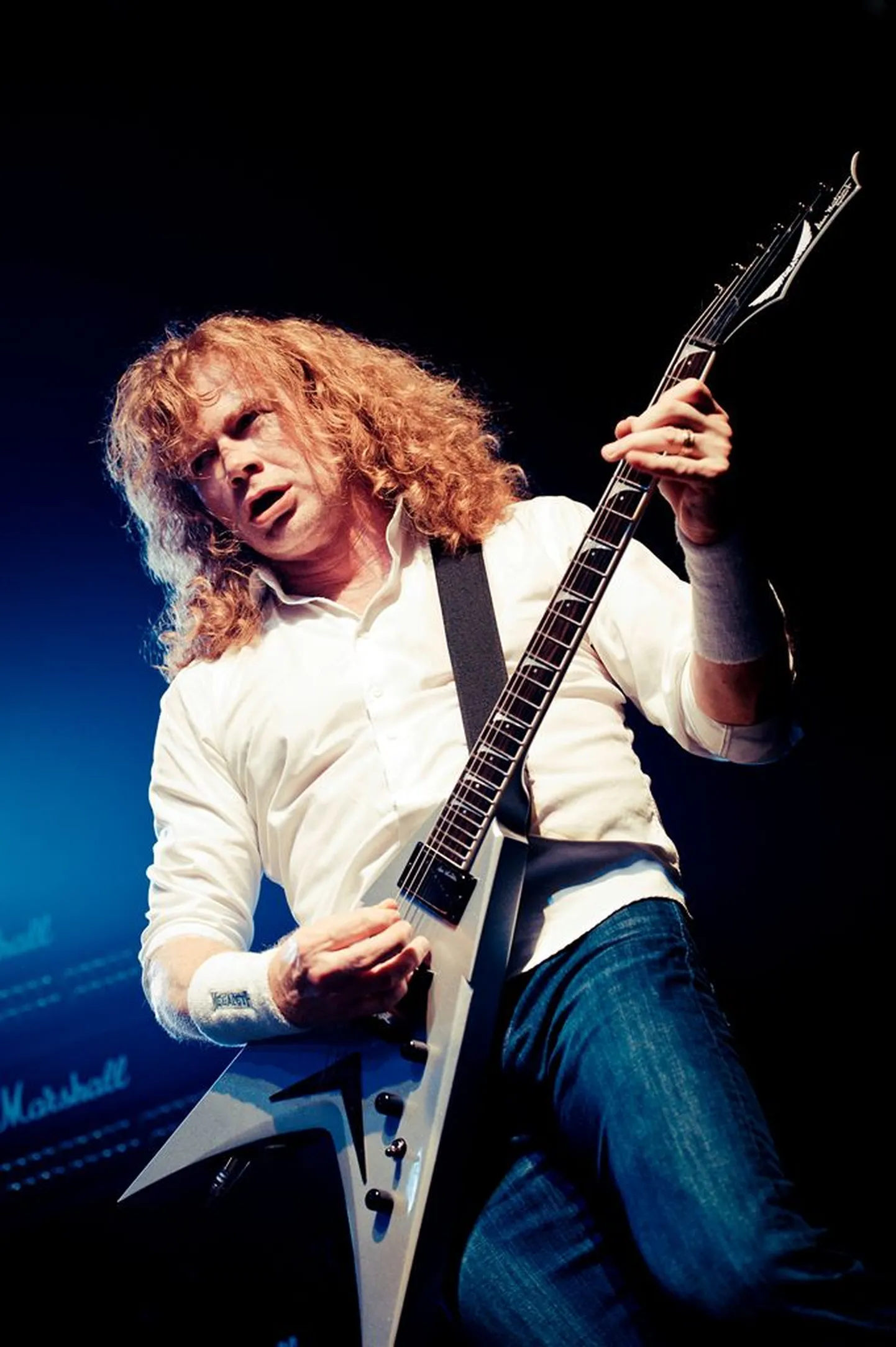 Megadeth laulja ja kitarrist Dave Mustaine Rock Cafés, 2012.