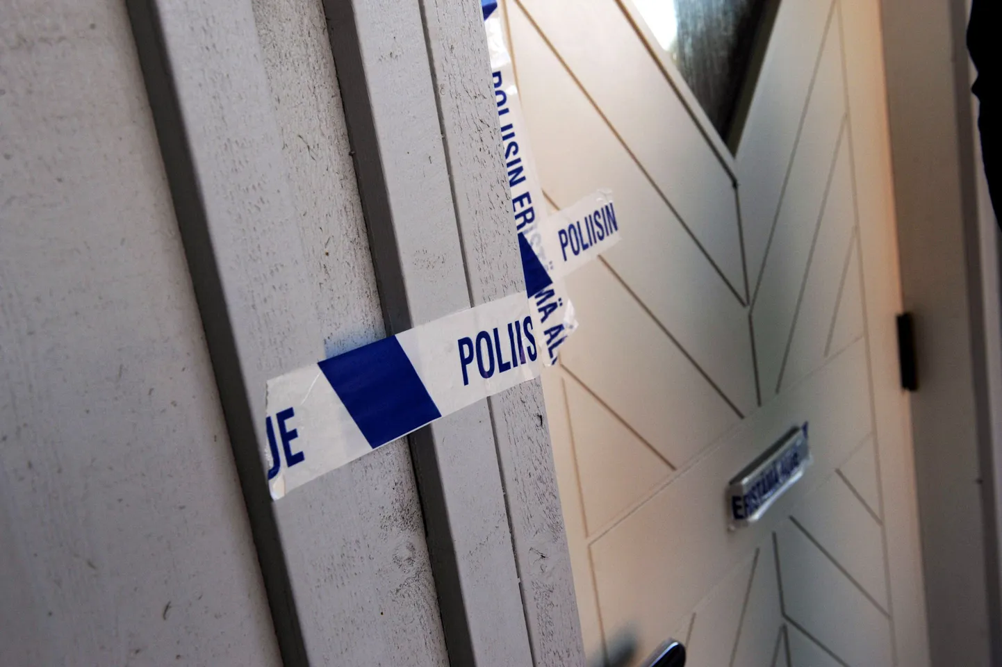Soome politseilindid maja uksel
