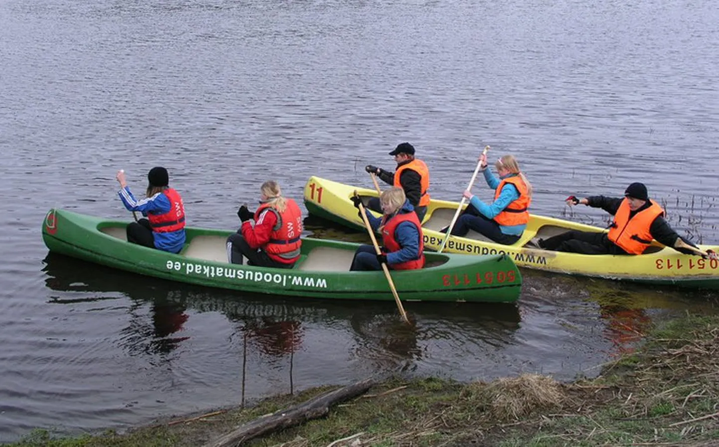 Gaidide 24tunni matka hulka kuulub ka 30 km kanuusõit.