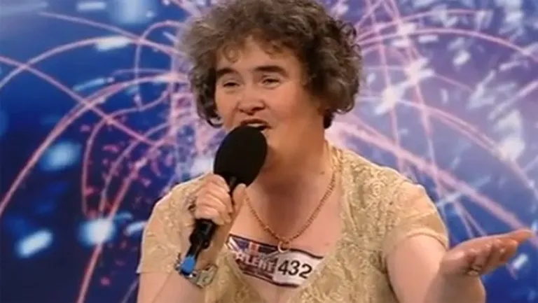 Sūzana Boila, uzstājoties televīzijas konkursā "Britain's Got Talent"