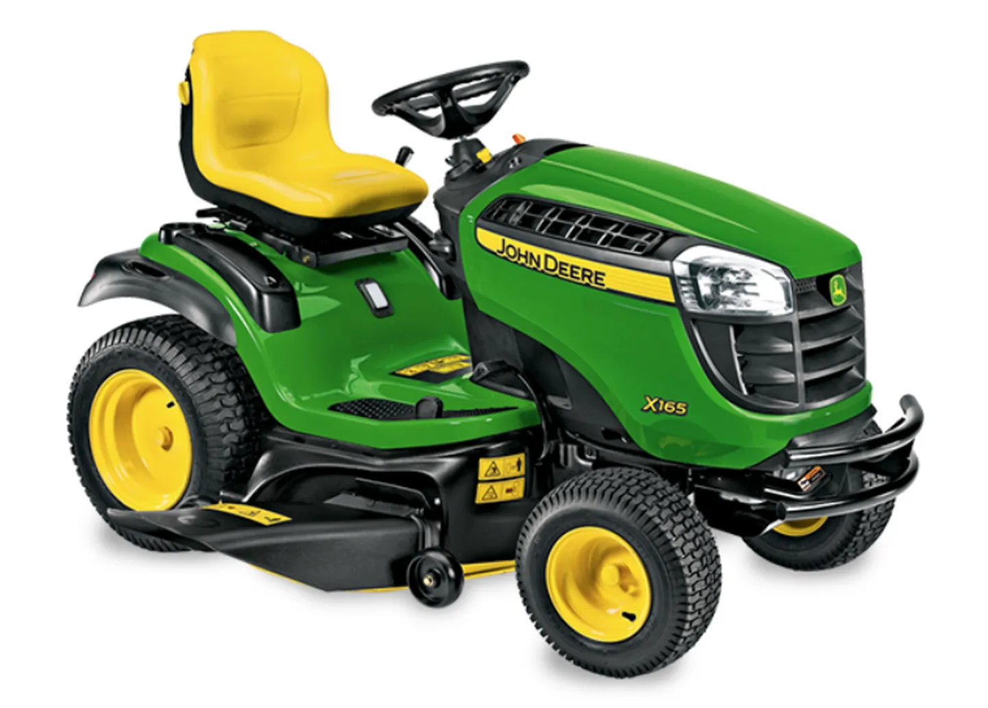 John Deere X165. Foto on illustratiivne.