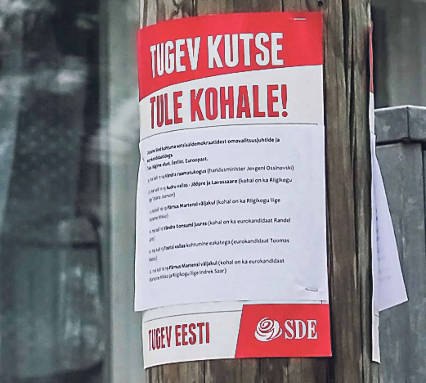 Europarlamendi valimised toimusid 25. mail, aga sotsid kutsuvad Pärnu tänavail veel praegugi oma ammustele valimisüritustele.