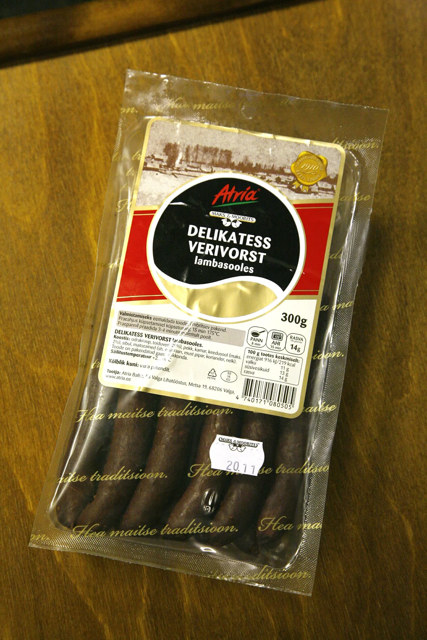 Maks&Moorits Delikatess verivorst lambasooles.