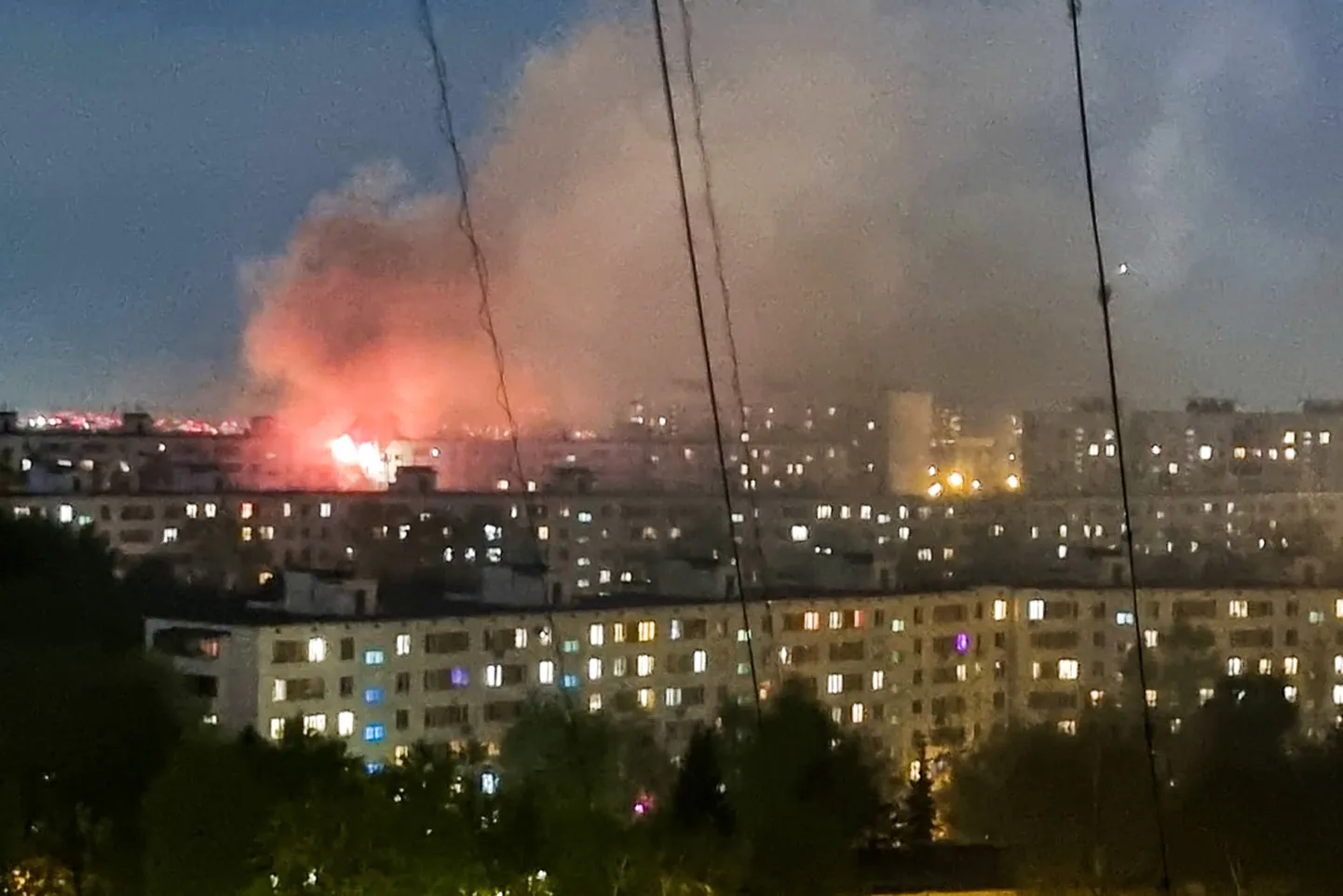 Põleng Moskva kortermajas.