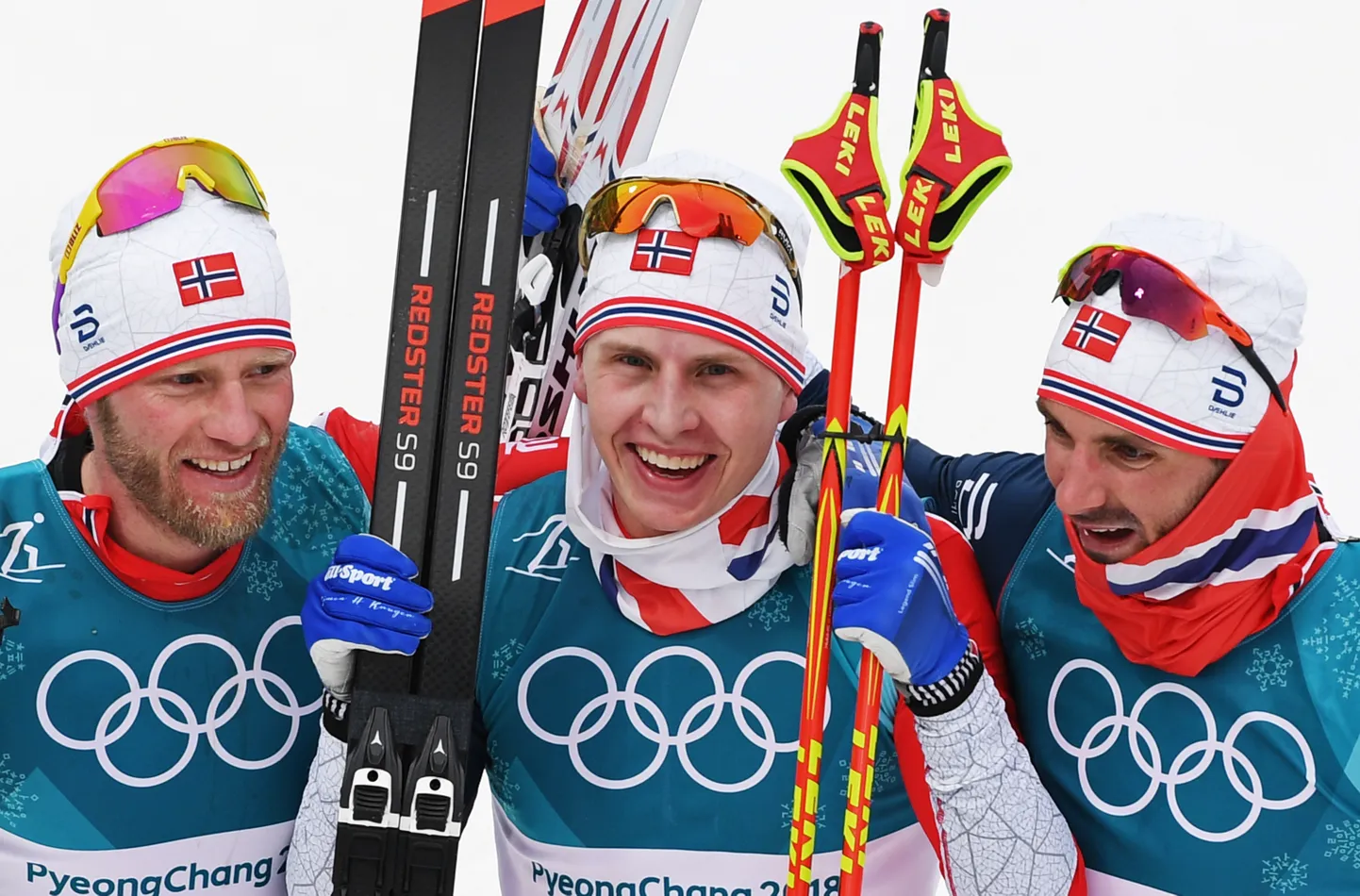 Martin Johnsrud Sundby, Simen Hegstad Kruger ja Hans Christer Holund