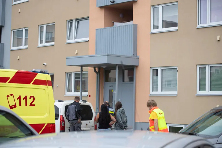 Tuleviku tänava maja hoovis said kaks inimest autolt löögi.