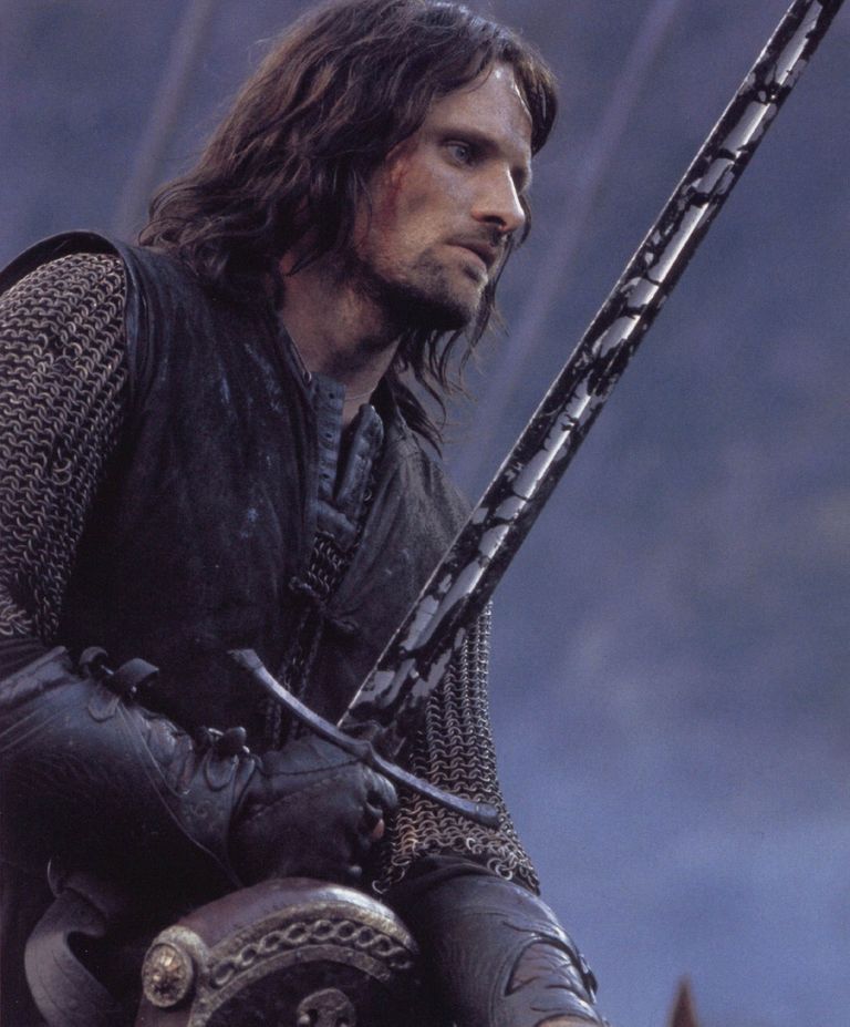 Viggo Mortensen (Aragorn). Kaader filmist