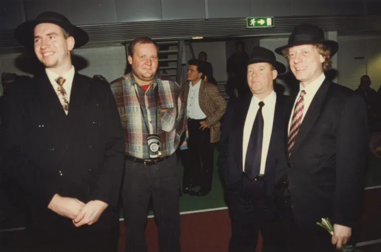 Sepo Seeman, Mihkel Smeljanski ja Jüri Vlassov ehk Kuldne Trio koos suvetuure teinud Margus Turuga.