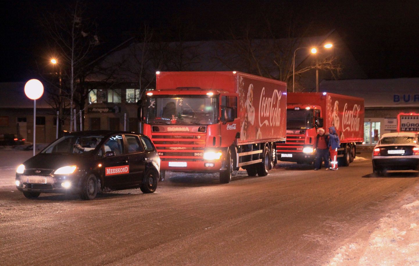 Coca-Cola jõulukaravan Pärnus.