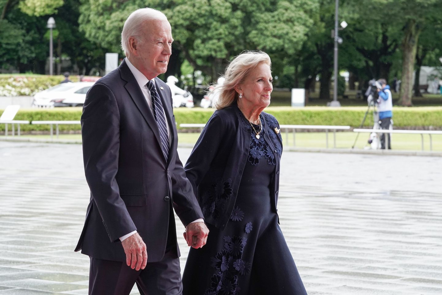 President Joe Biden ja esileedi Jill Biden Hiroshimas.