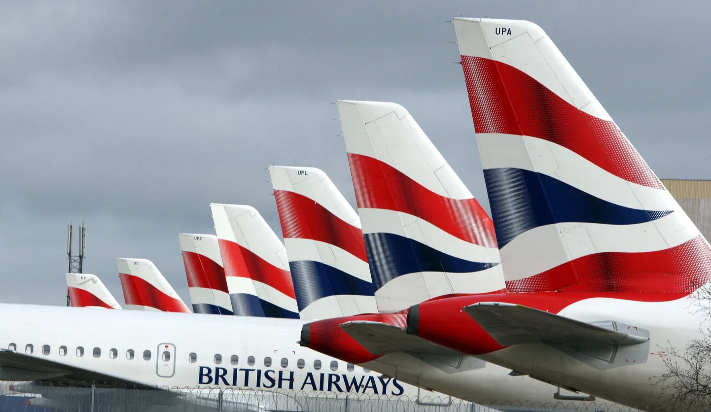 British Airwaysi lennukid Londoni Heathrow lennuväljal.
