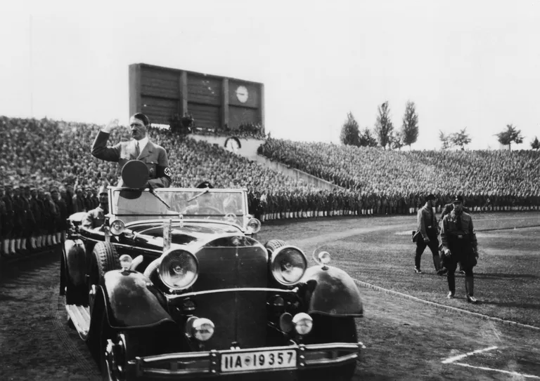 Adolf Hitler Nürnbergi staadionil.