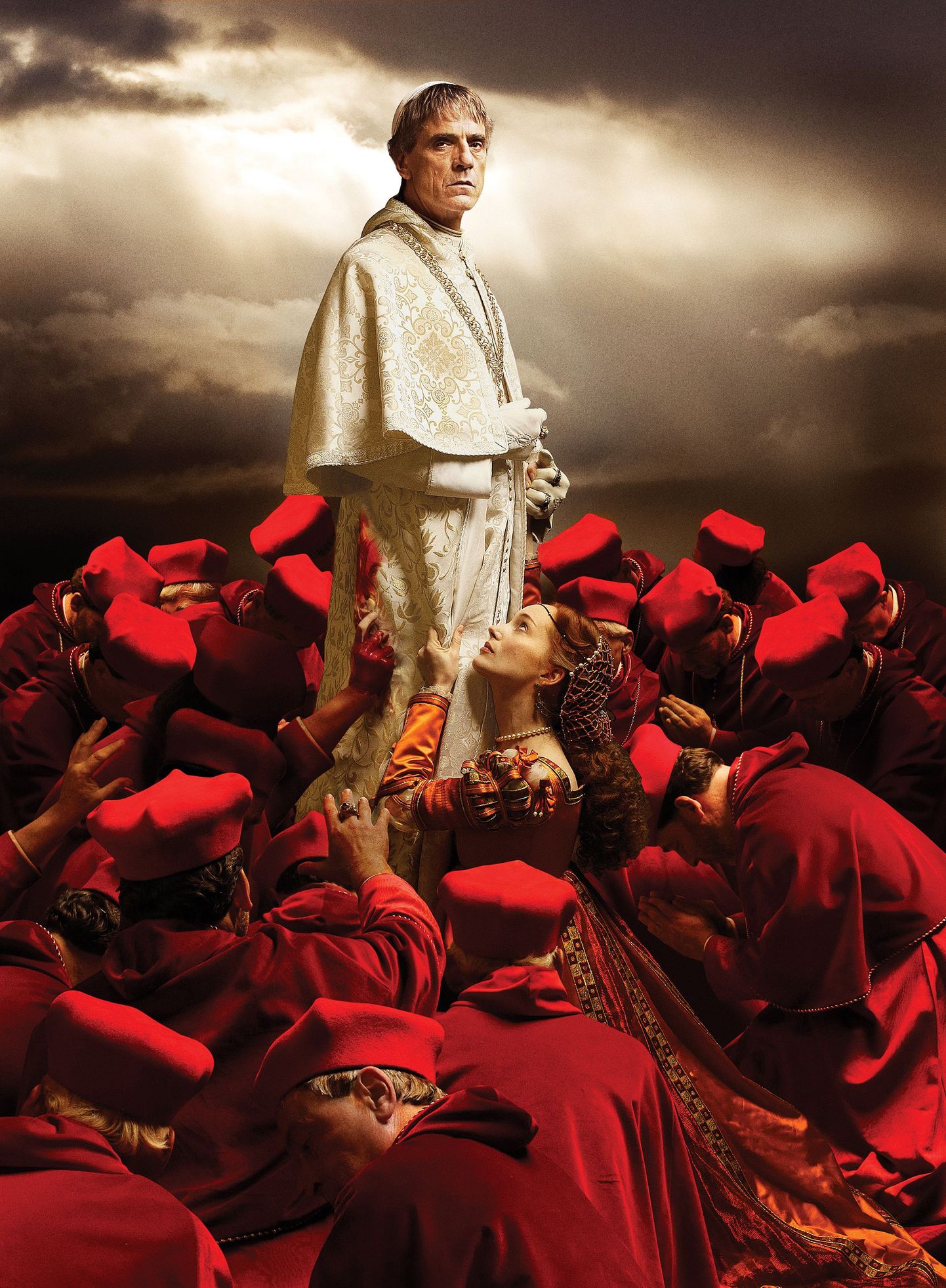 Jeremy Irons kehastamas paavst Alexander VI seriaalis  «The Borgias»