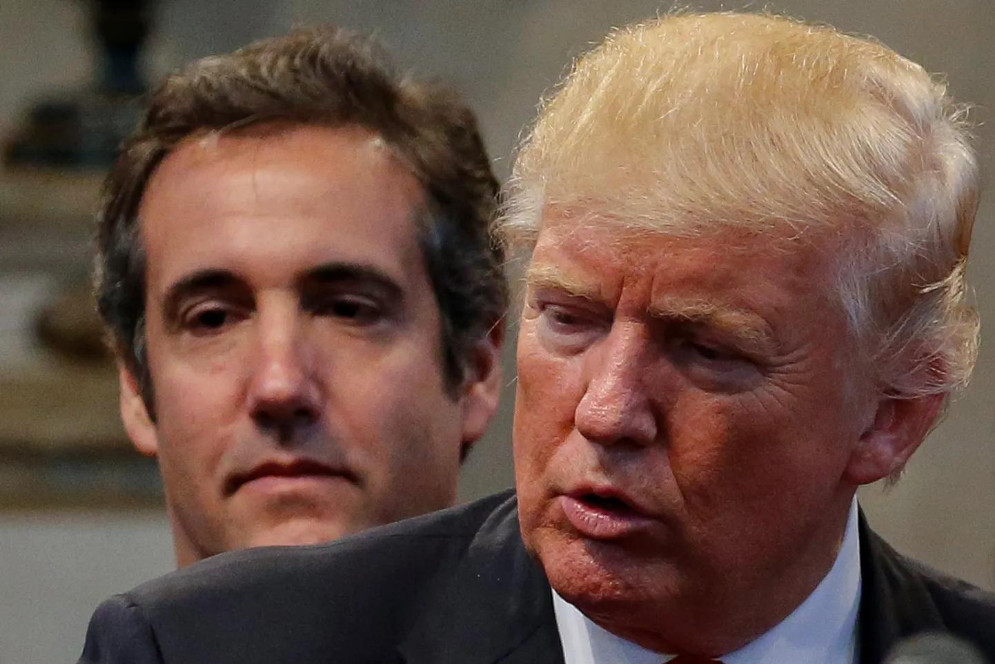 Ameerika Ühendriikide president Donald Trump ja tema endine advokaat Michael Cohen.