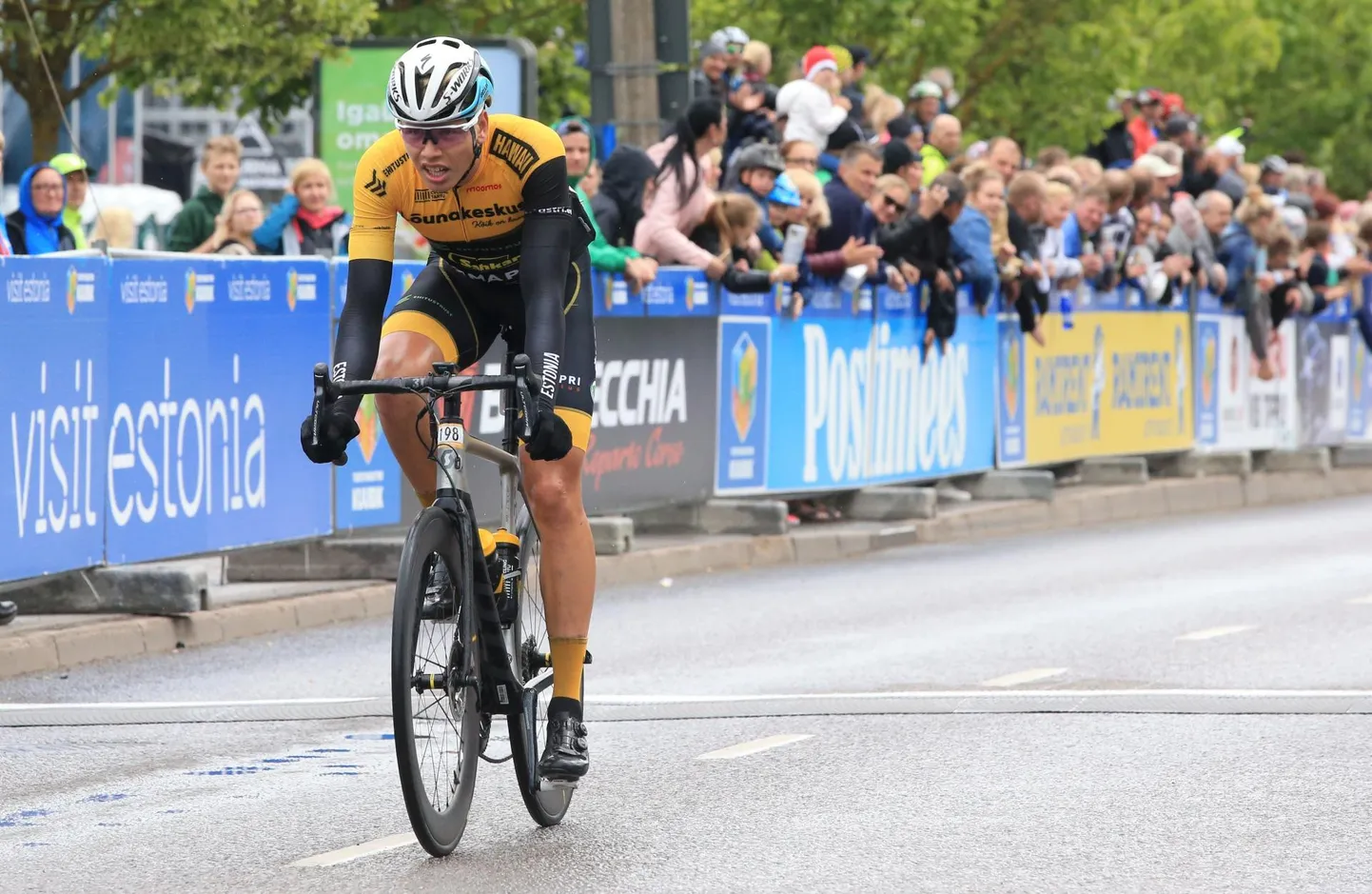 Tartu 2024 rattur Markus Pajur kannab järgmisel hooajal Prantsusmaa profitiimi Arkea-Samsici särki.  FOTO: Margus Ansu