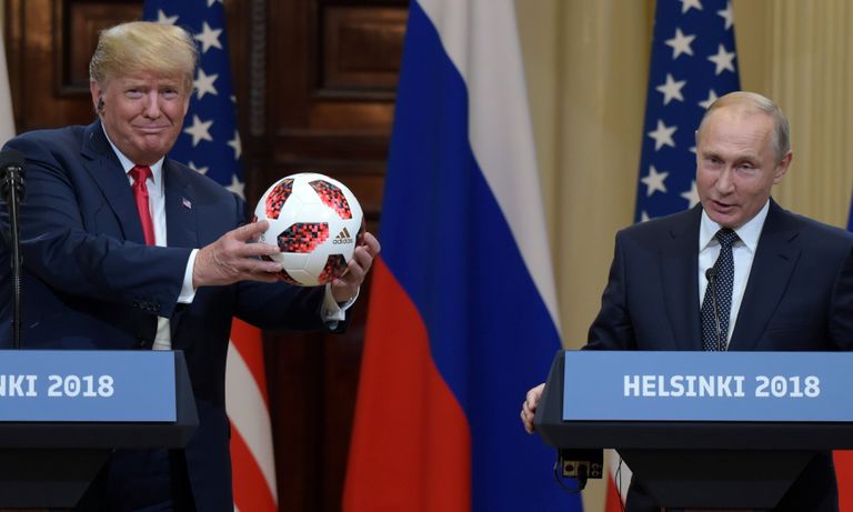 Donald Trump, Vladimir Putin ja jalgpall